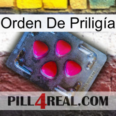 Orden De Priligía 13